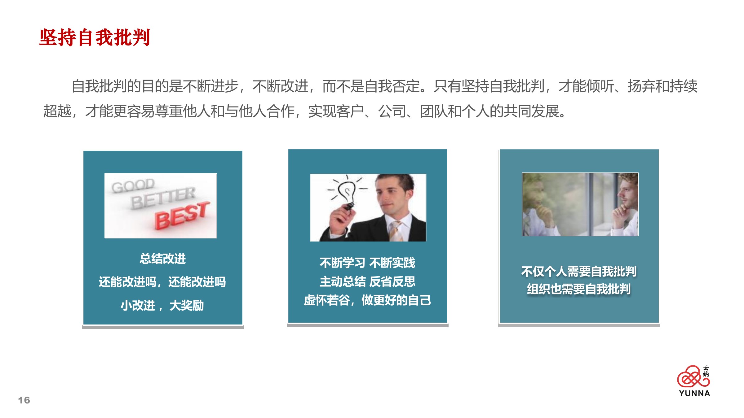 云纳企业文化及战略规划 — 第 16 页